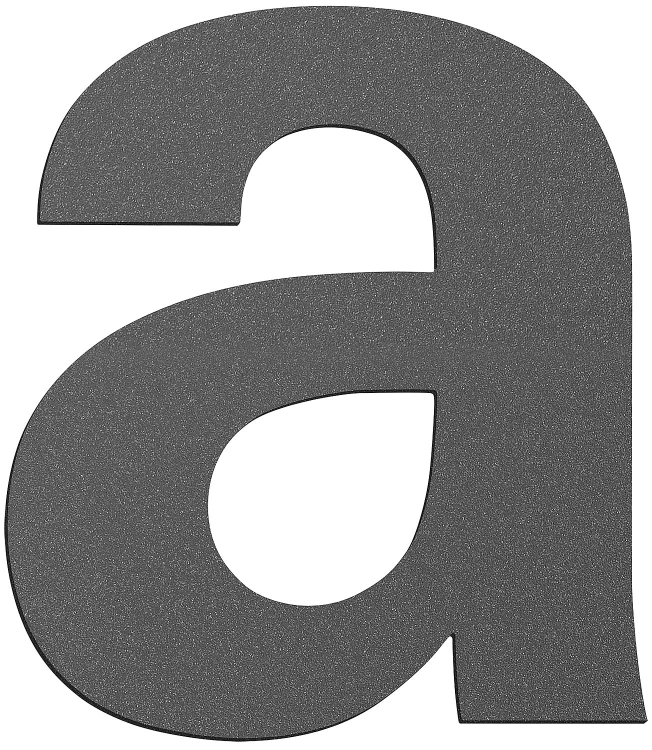House number sign large "c" anthracite, stainless steel