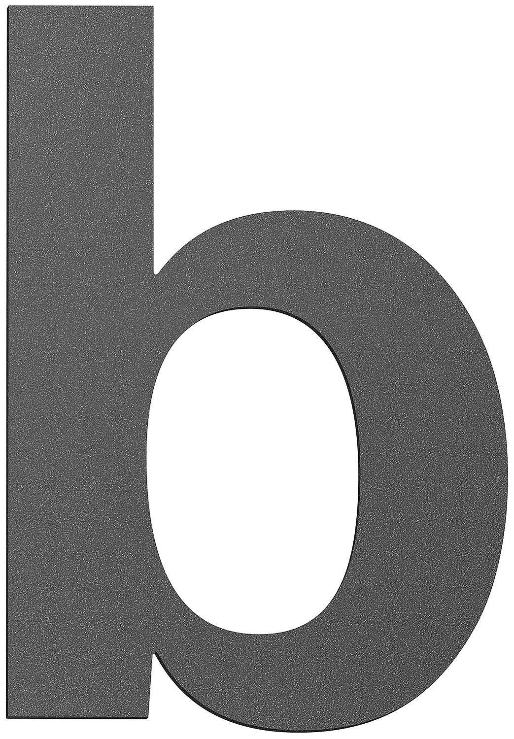 House number sign large "c" anthracite, stainless steel