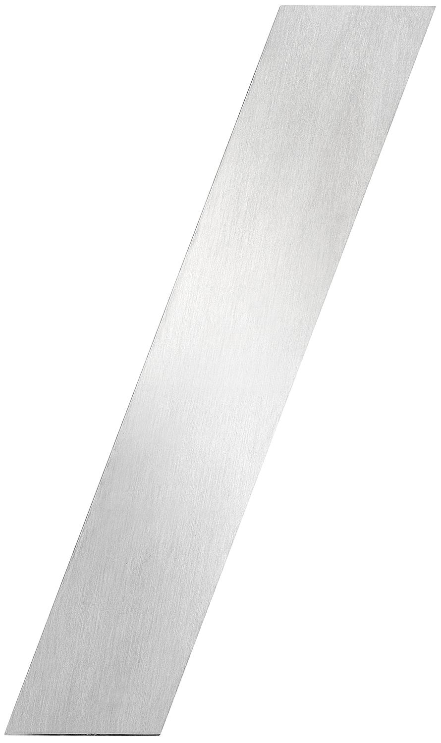 Small house number sign "c", stainless steel