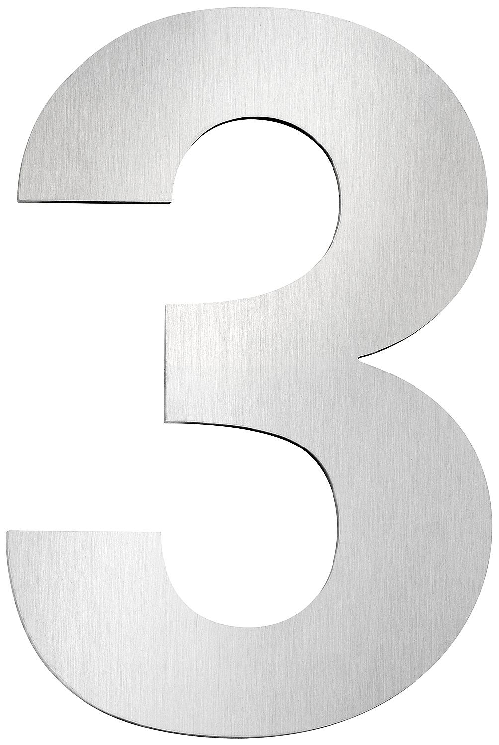 Plaque de numéro de maison grand format, en acier inoxydable