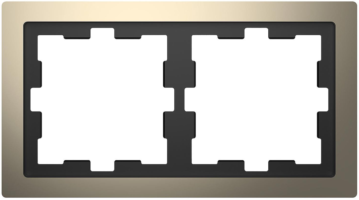 D-Life metal frame, single, nickel metallic