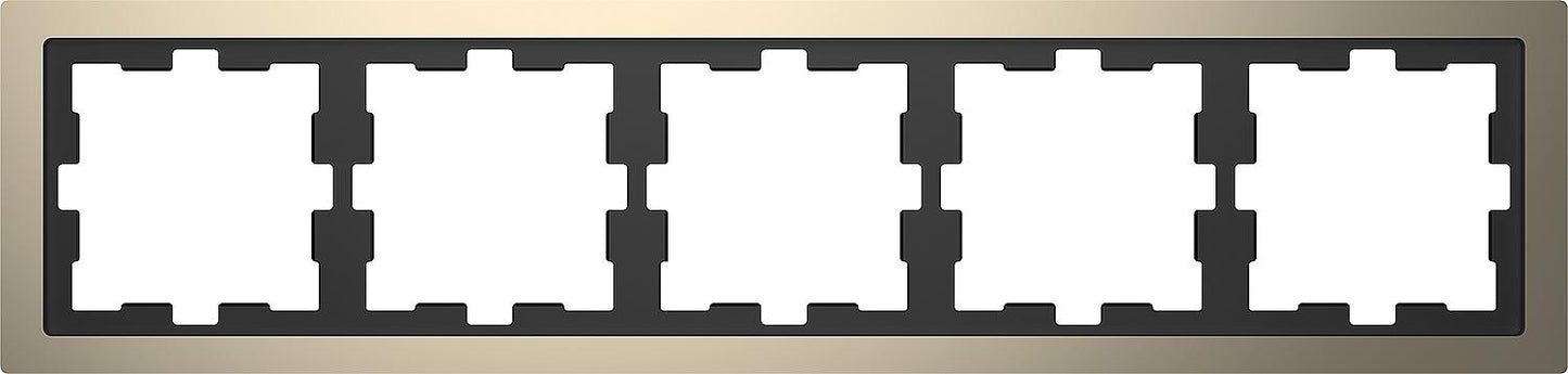 D-Life metal frame, single, nickel metallic