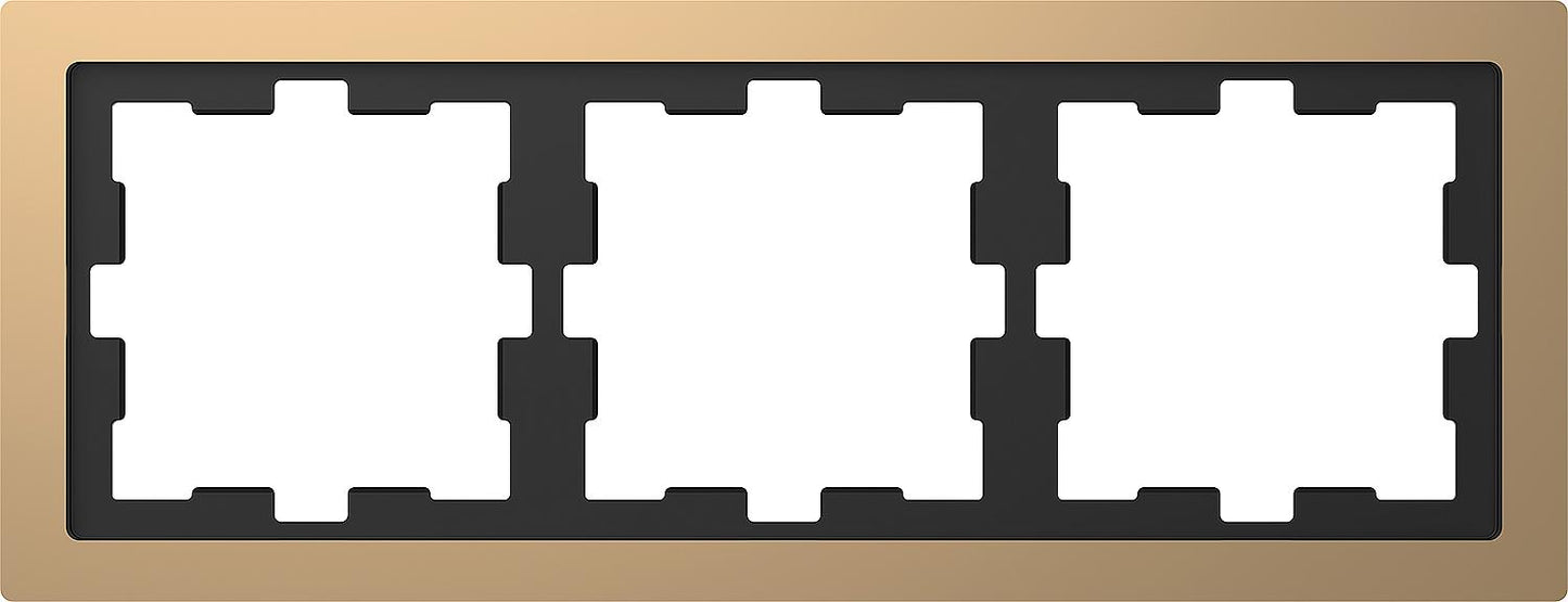D-Life metal frame, single, champagne metallic