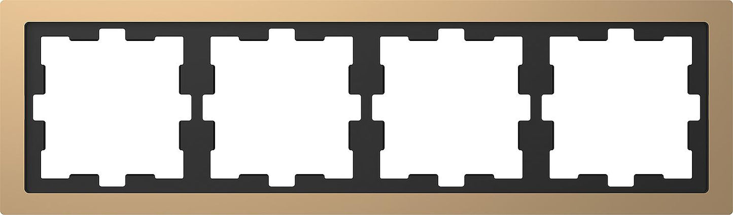 D-Life metal frame, single, champagne metallic