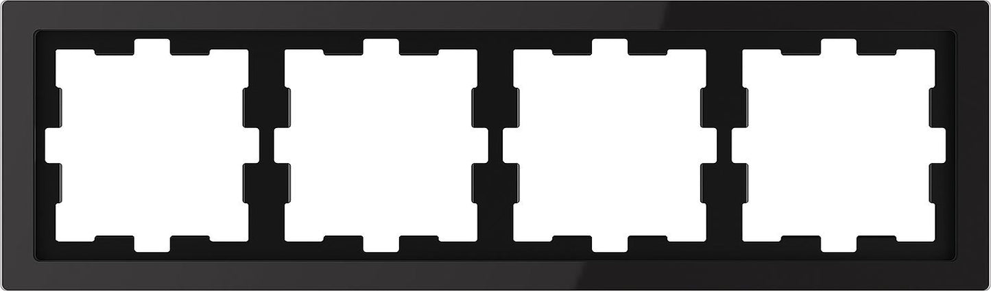 D-Life glass frame, single, onyx black