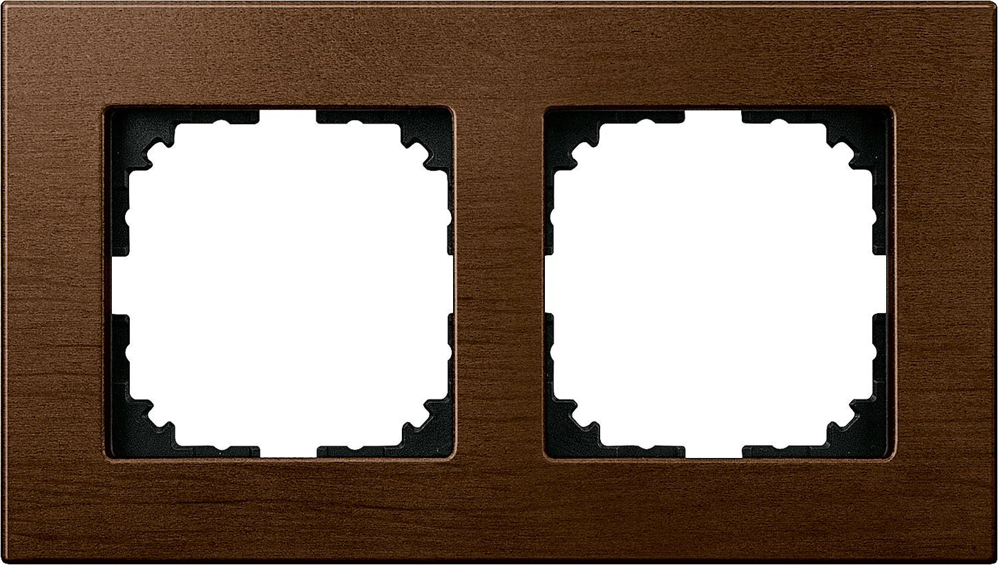 M-Plan wooden frame, single, walnut
