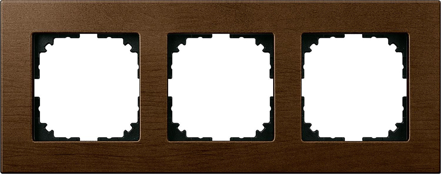 M-Plan wooden frame, single, walnut