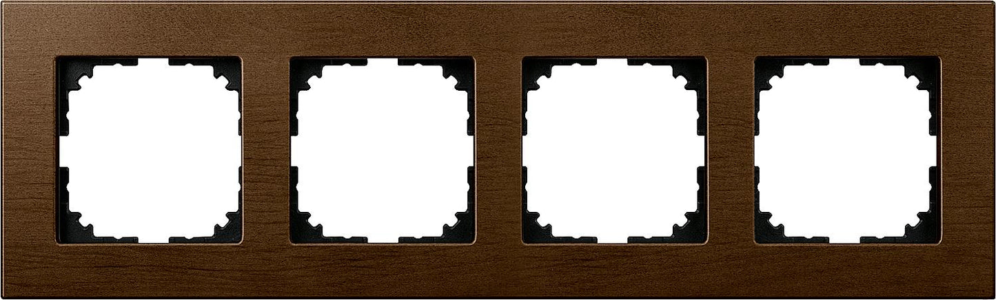M-Plan wooden frame, single, walnut