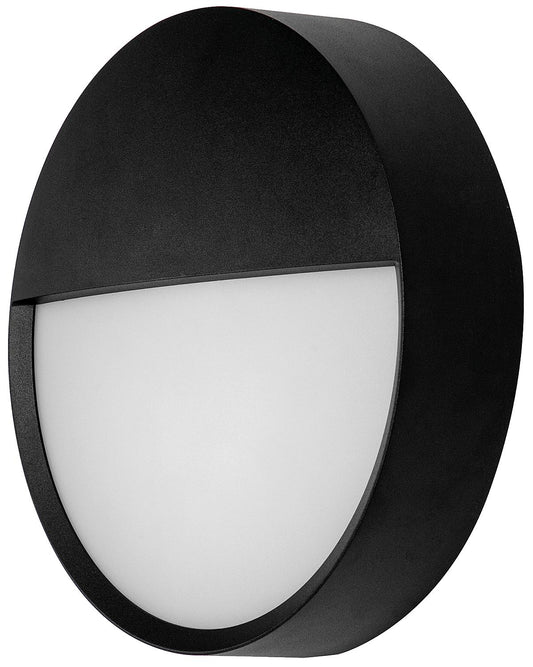 LED wall-mounted light IP65, black, ru