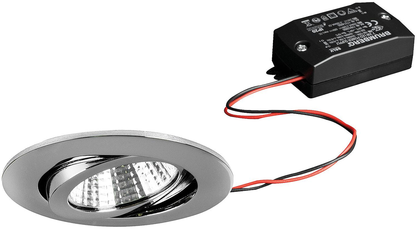 LED EBS 230V 6W 3000K chrome