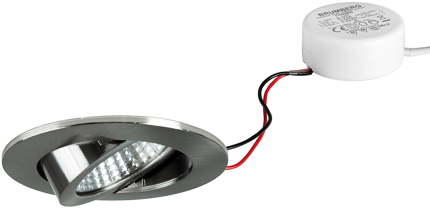 LED EBS 230V 6W 3000K chrome