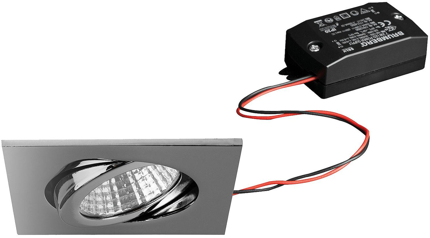 LED EBS 230V 6W 3000K chrome