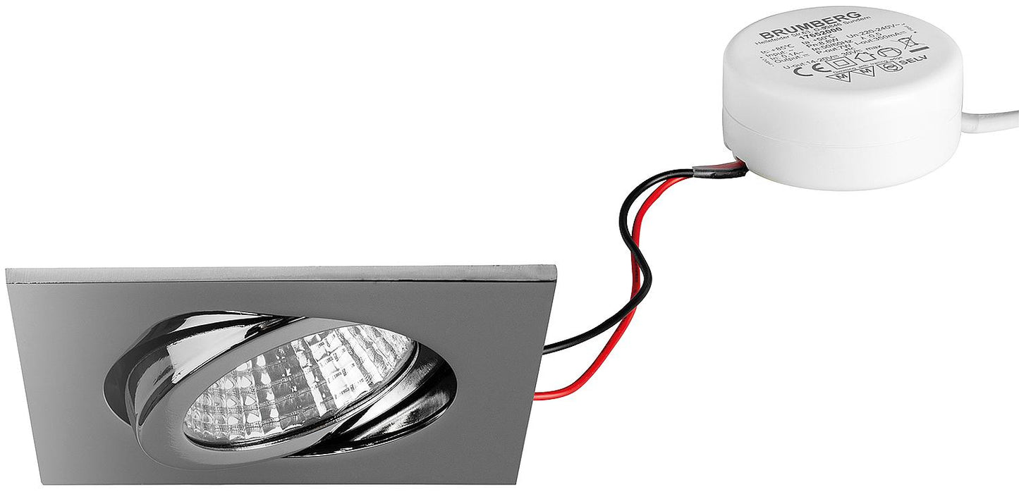 LED EBS 230V 6W 3000K chrome