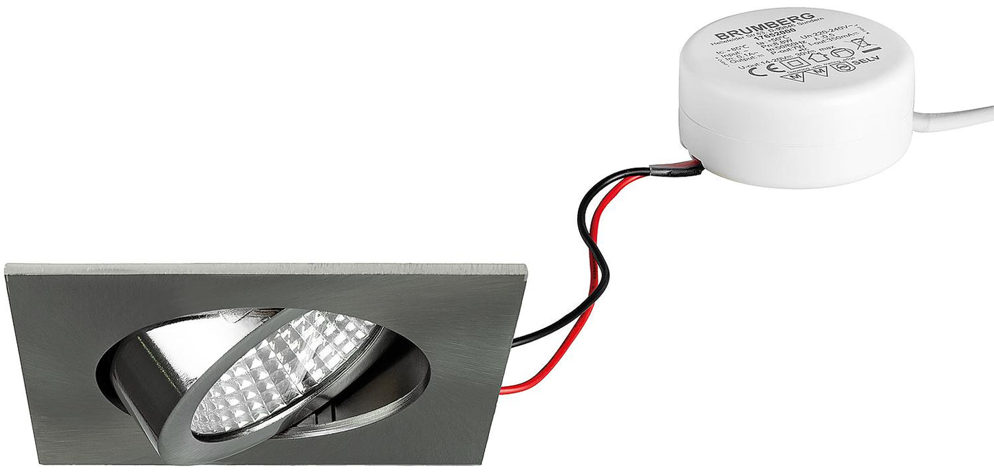 LED EBS 230V 6W 3000K chrome
