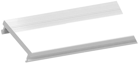 QualityFlex ONE plastic cover, transparent, L x W x H: 2,000 x 17.6 x 4 mm