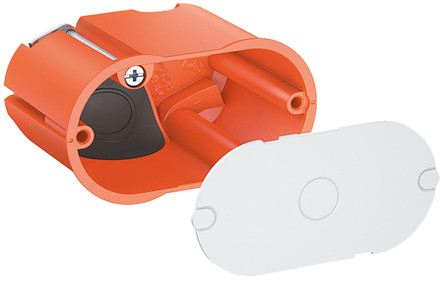 HW wall outlet, airtight double with cover, HG 45-WAD-LD, VPE25