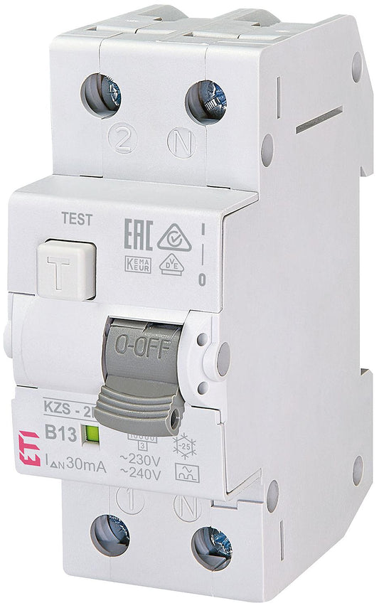 FI-LS circuit breaker, KZS-2M A B13/0.03