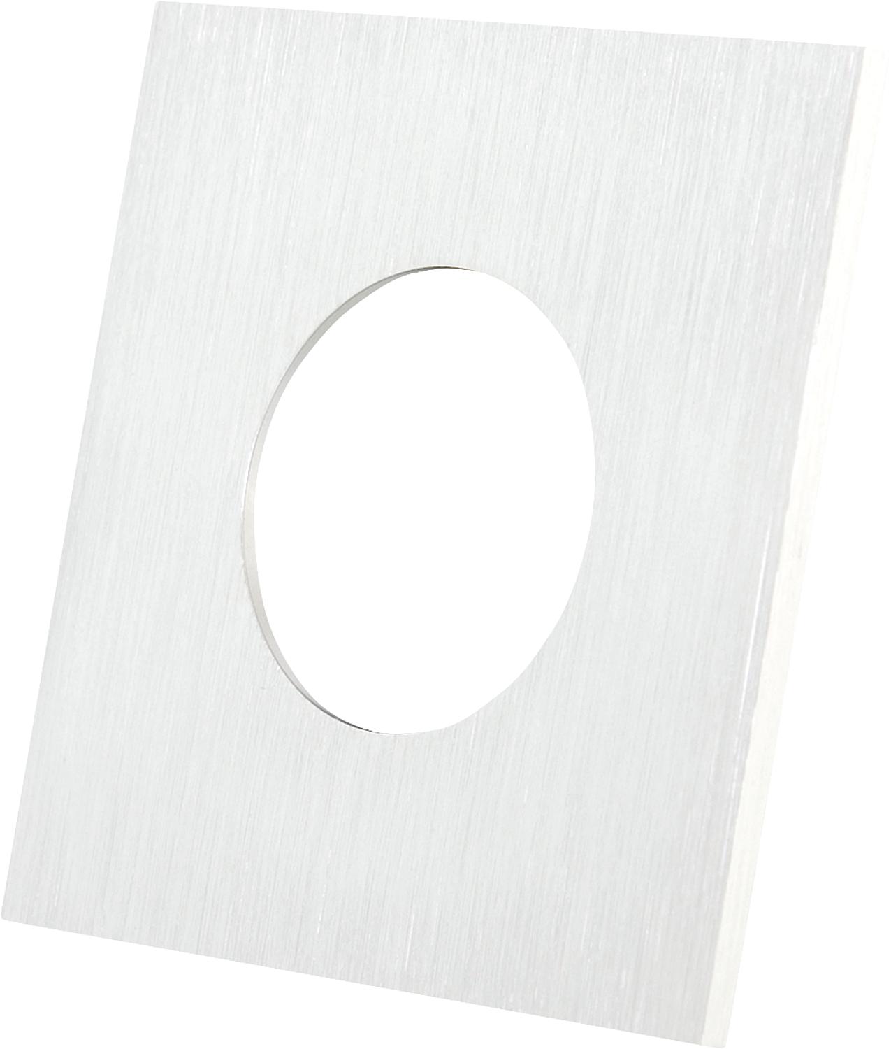 Bague décorative pour MULTI et MULTIsun, carrée, en aluminium brossé