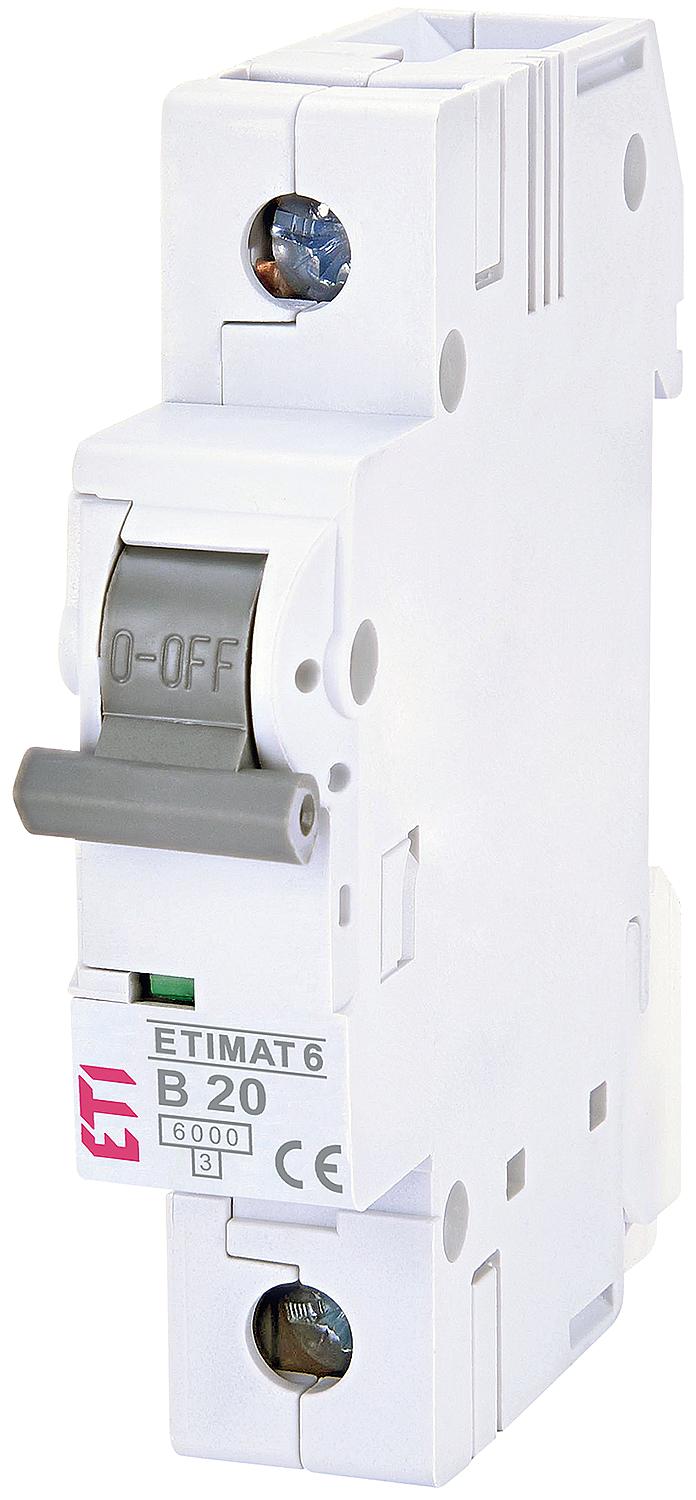 Etimat 6, 1p, B6 circuit breaker