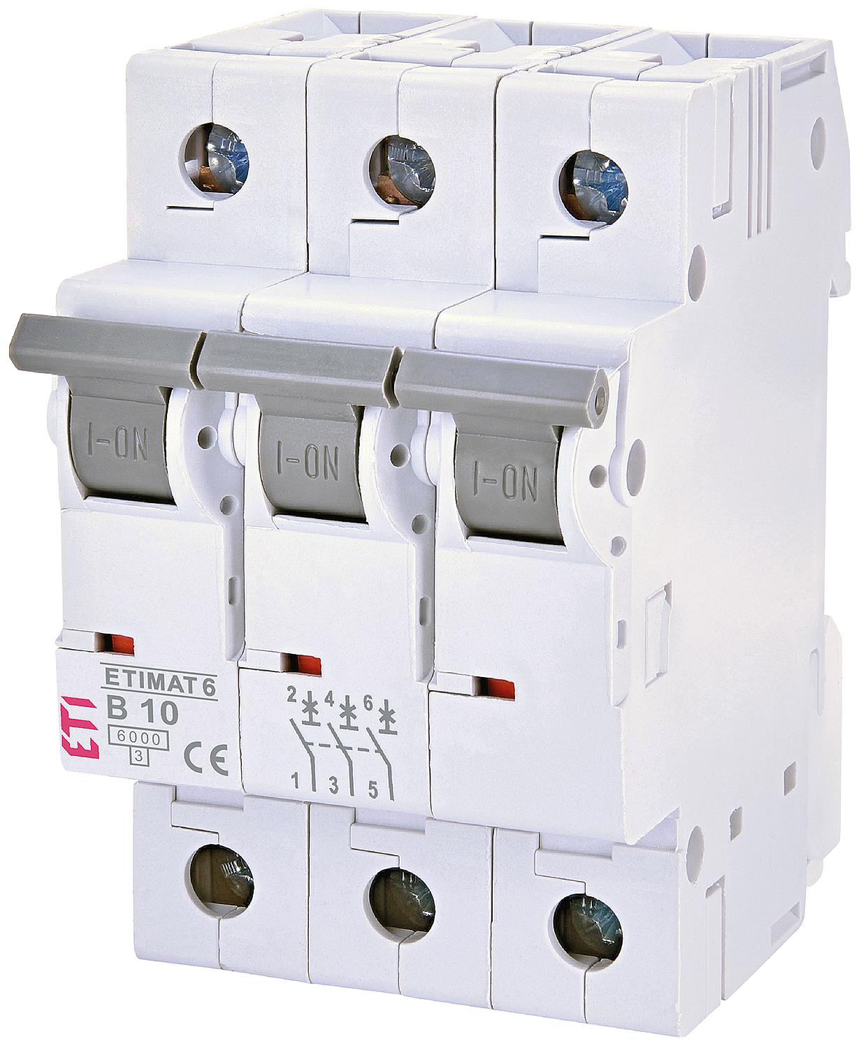 Etimat 6, 3p, B6 circuit breaker