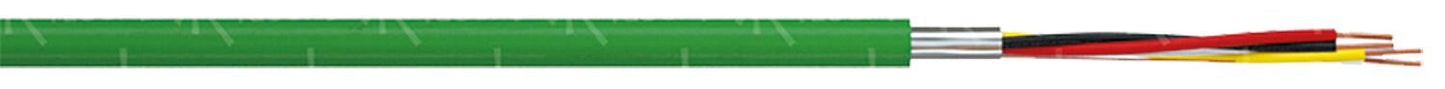 EIB bus cable JY(St) Yh 2x2x0.8 EIB, green, 100m roll