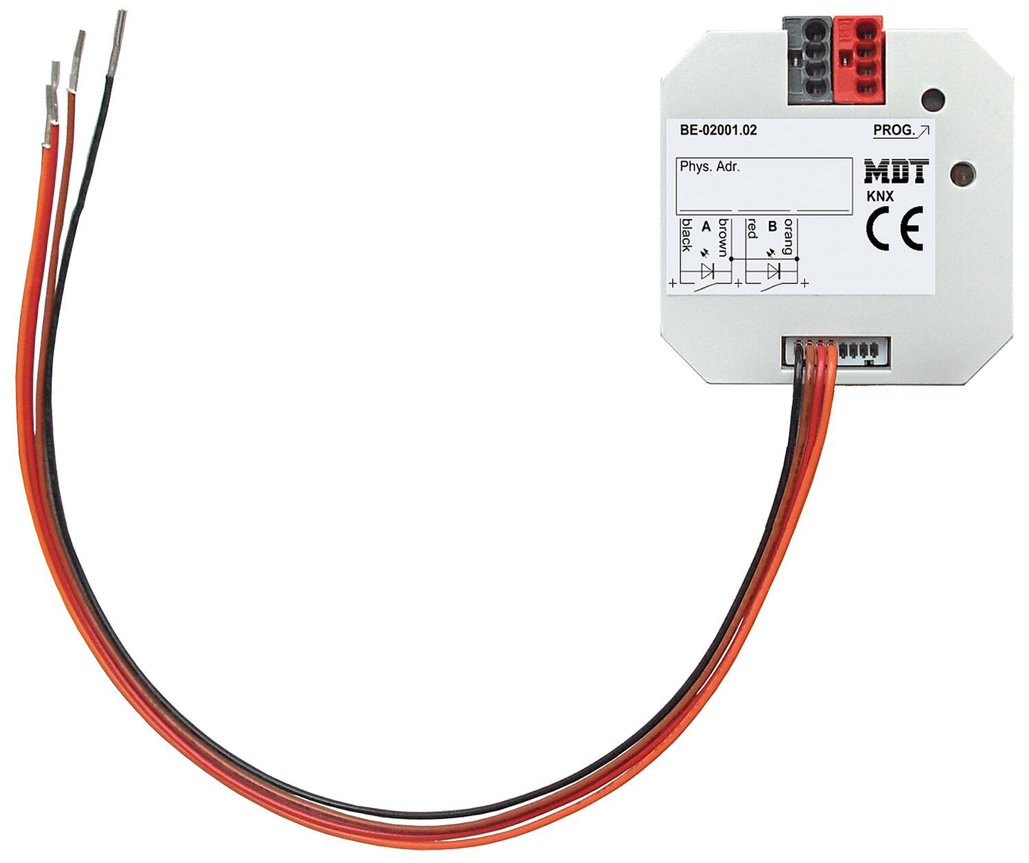 Flush-mounted push-button interface / push-button interface BE 2-gang, flush-mounted, potential-free version
