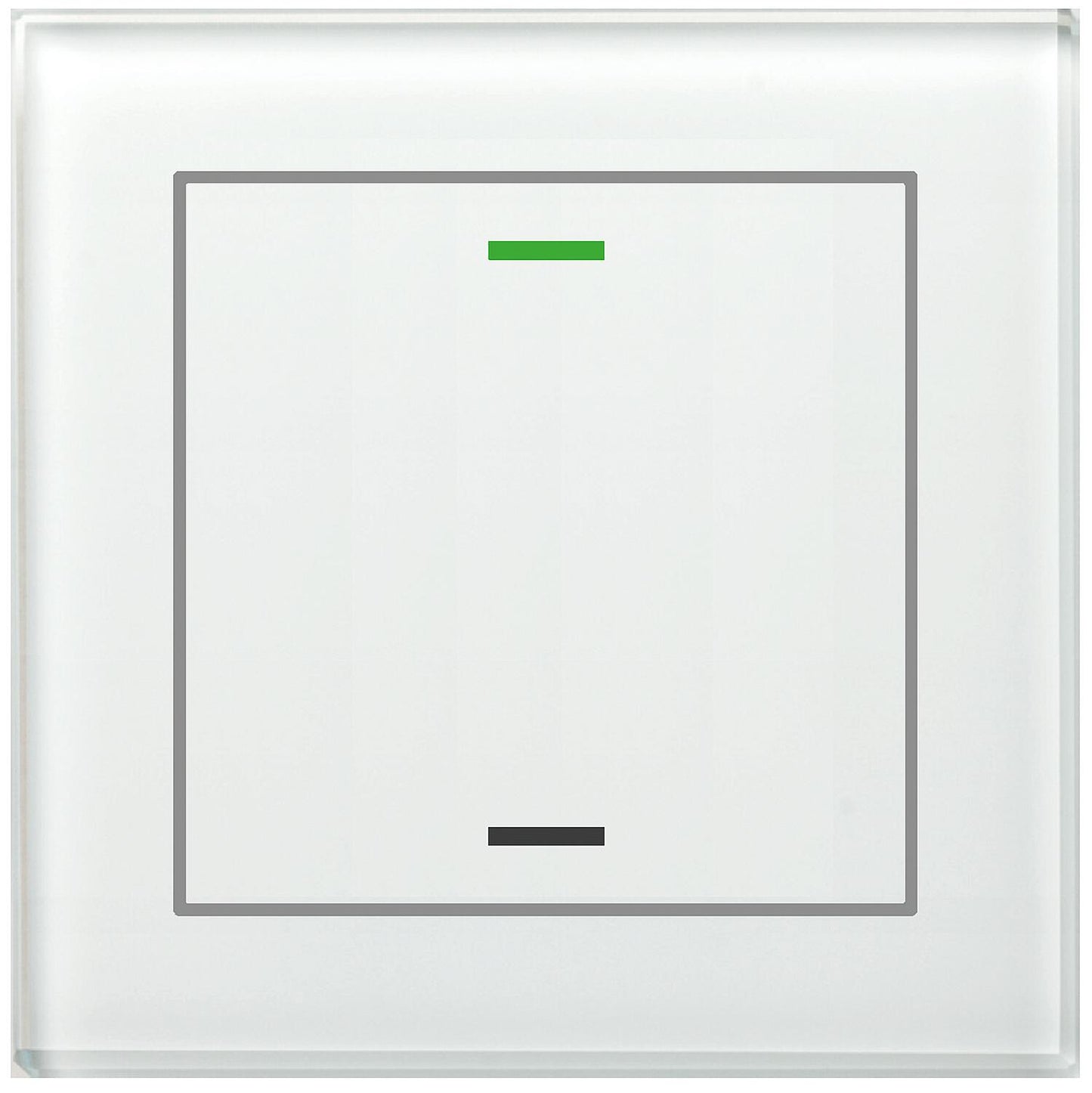 Glass touch panel II Light, single, RGBW, with temperature sensor, white, neutral