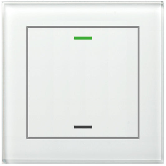 Glass touch panel II Light, single, RGBW, with temperature sensor, white, neutral