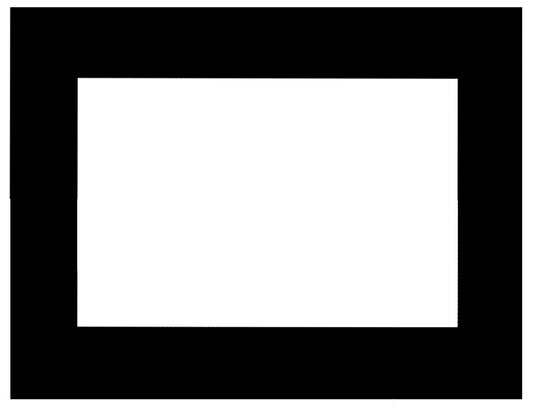 VisuControl Touch Panel Glass Frame Black, 10 inch