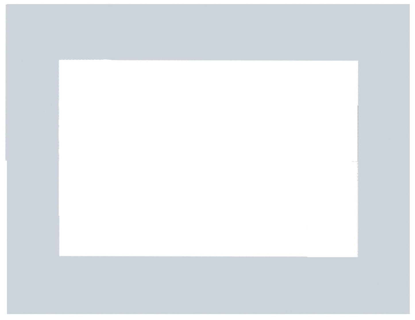 VisuControl Touch Panel Glass Frame Black, 10 inch