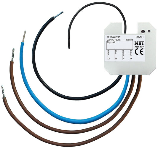 Flush-mounted KNX RF+ push-button interface / 2-gang push-button interface, flush-mounted, 230 V AC version
