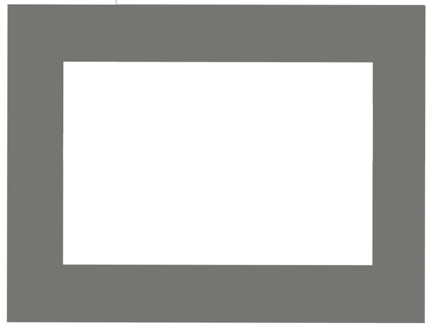 VisuControl Touch Panel Glass Frame Black, 10 inch