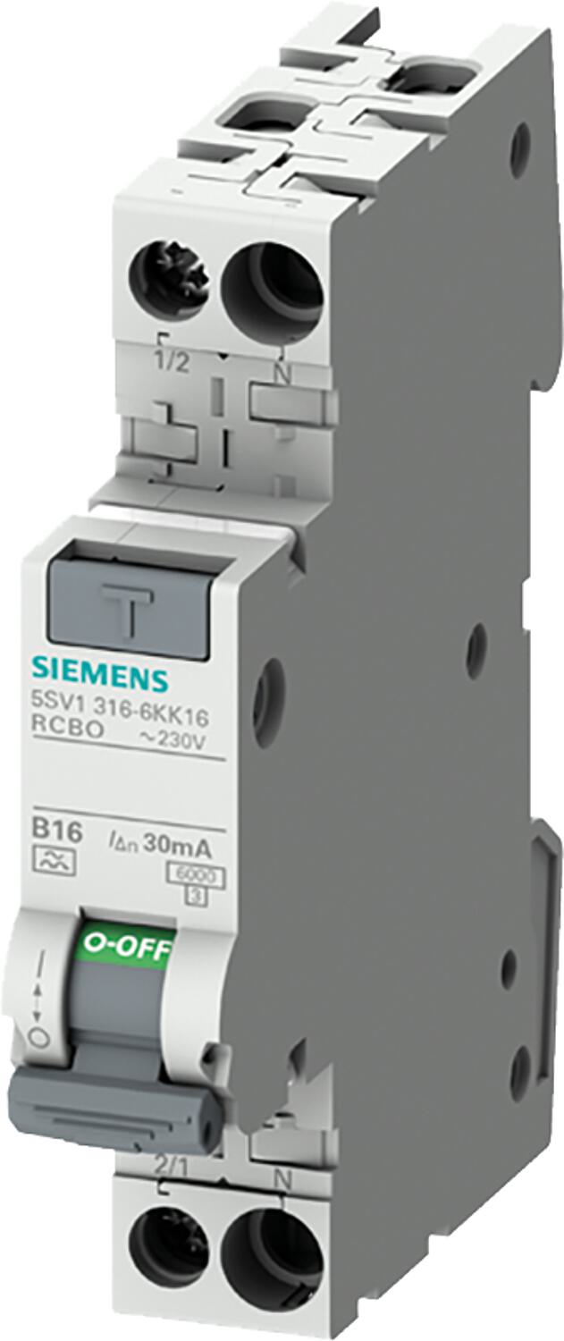 FI/LS compact 1P+N 6kA type A 30mA C6