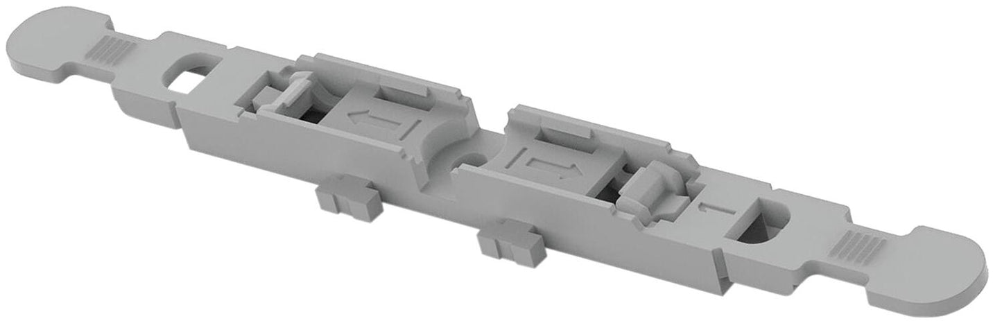 Wago Befestigungsadapter 1-fach mit Zugentlastung für Durchgangsverbinder mit Hebel 221-2501, für Schraubbefestigung, VPE 25