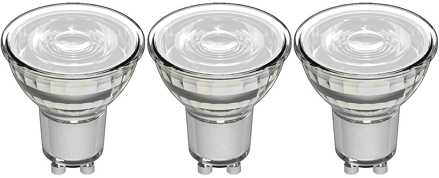 LED SMD Leuchtmittel - Spot MR16 GU10 4W 345lm 4000K Klar 36° - 3erSparpack