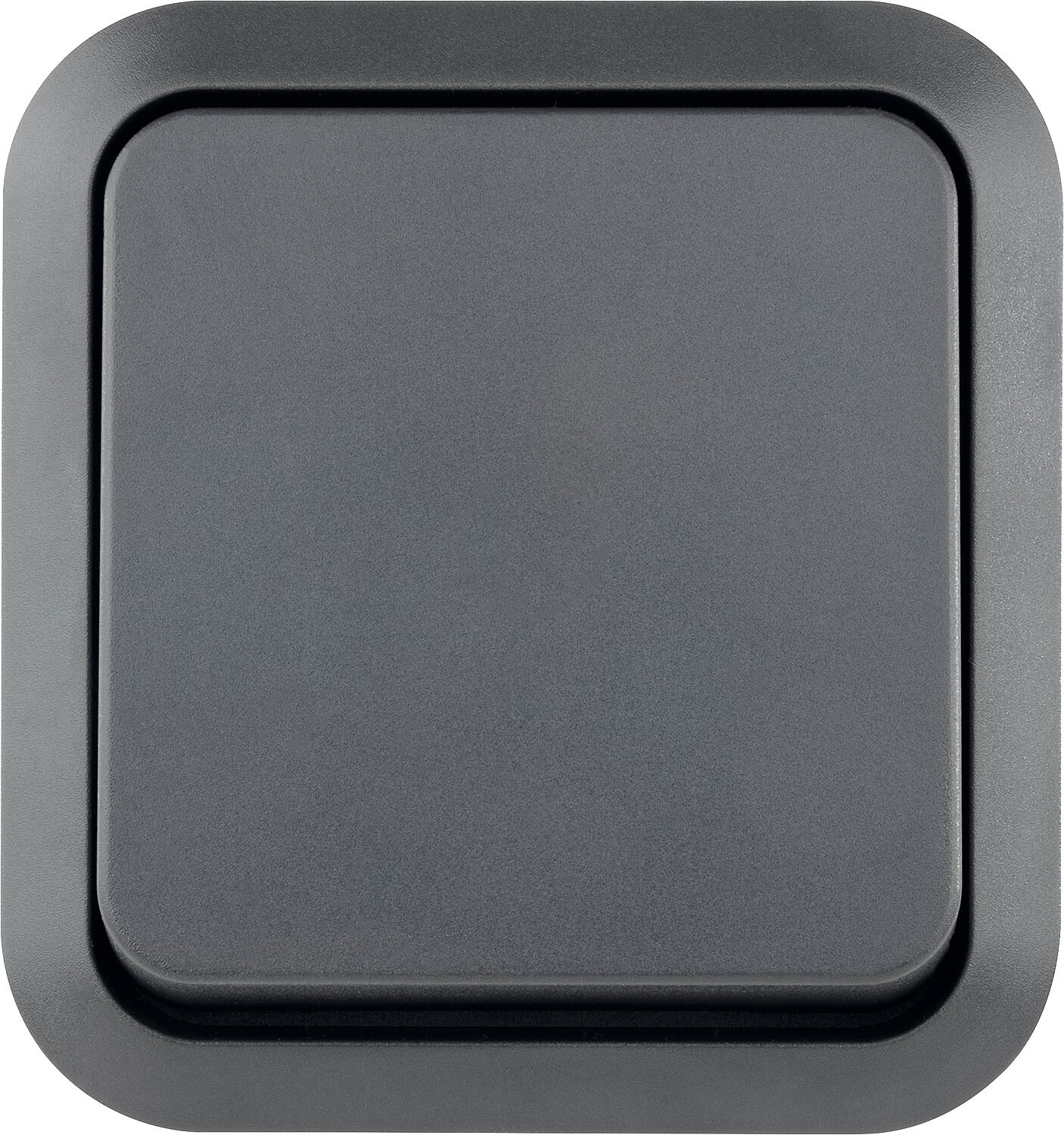 AquaStorm surface-mounted push button, grey
