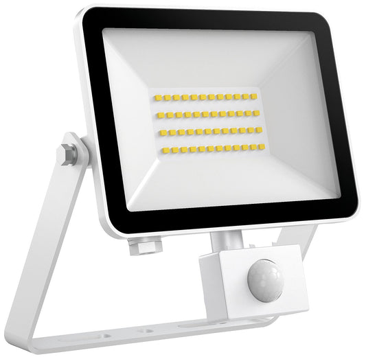 LED spotlight FLOORslim-sensor, 30W 3000K white with PIR motion detector