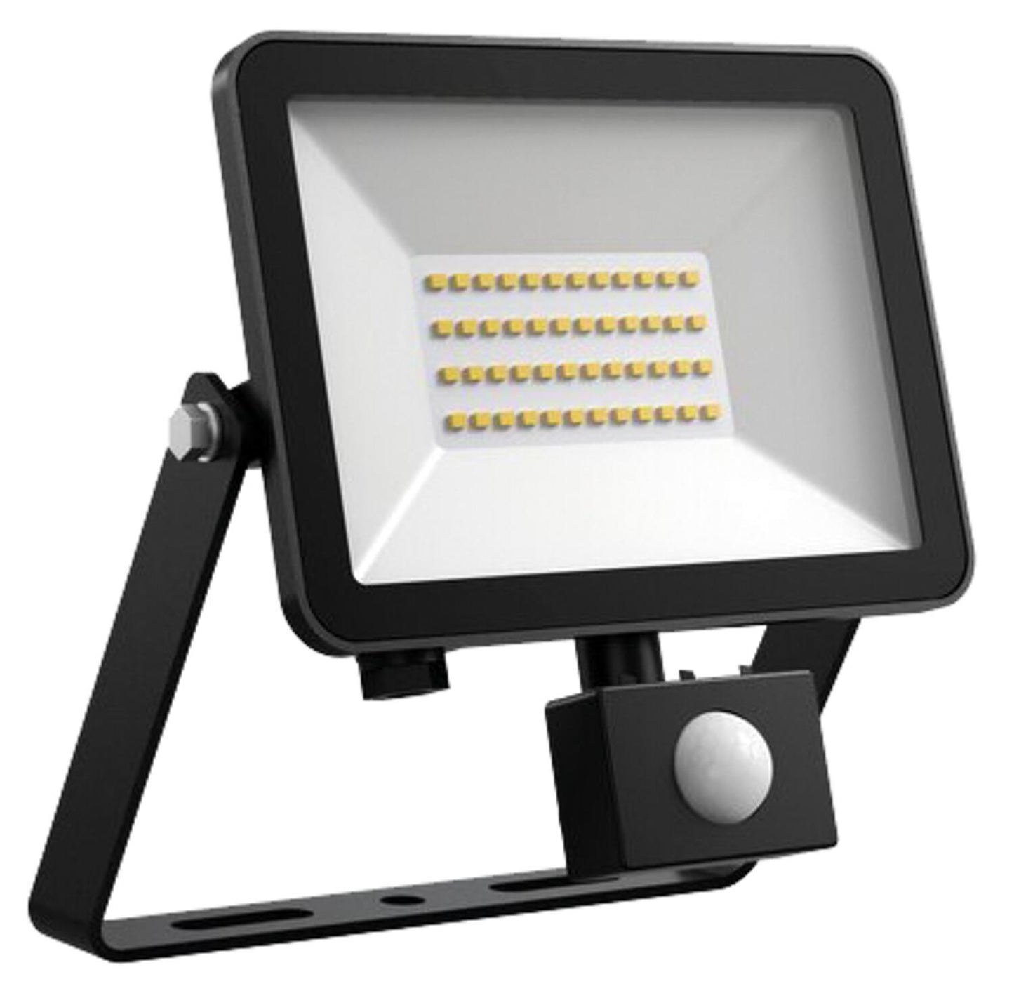 LED spotlight FLOORslim-sensor, 30W 3000K white with PIR motion detector