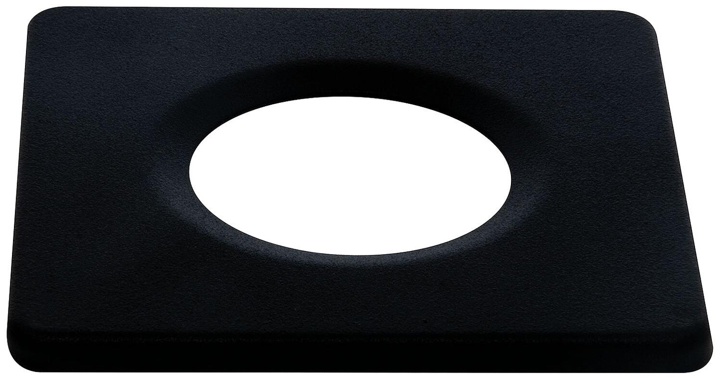 Decorative ring for MULTISCREW, square, brushed stainless steel