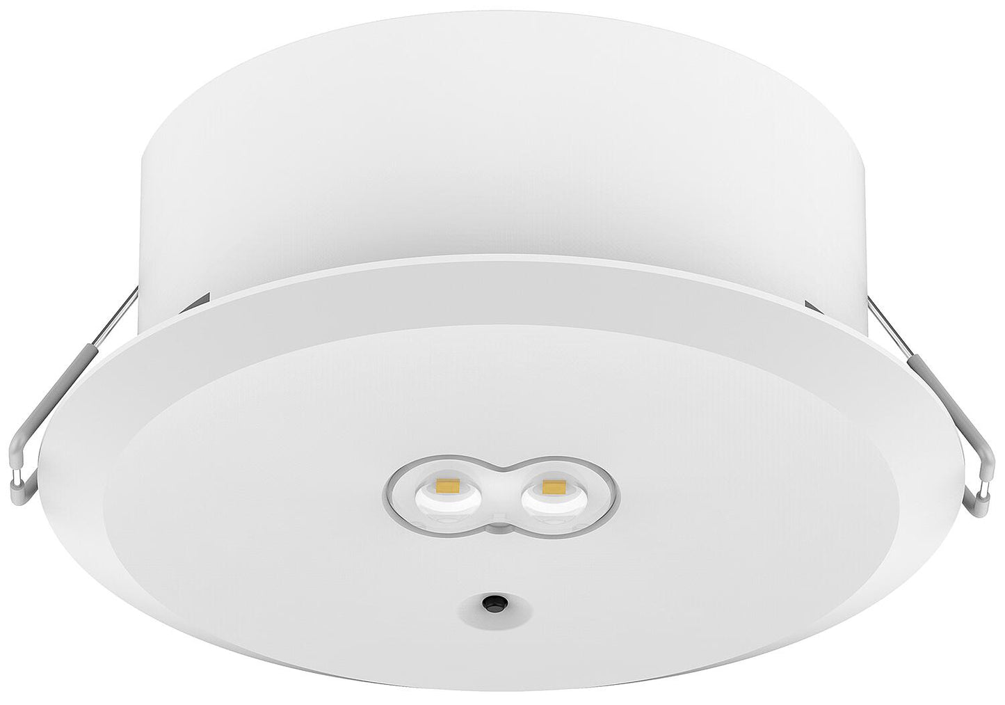 EXITtop LED safety light with self-test, including 2 interchangeable lenses, white, 3h