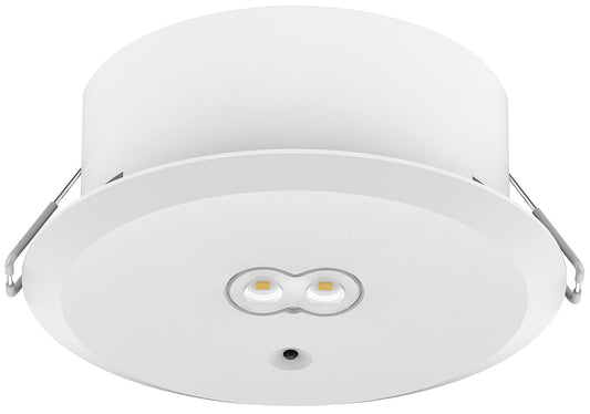 EXITtop LED safety light with self-test, including 2 interchangeable lenses, white, 3h
