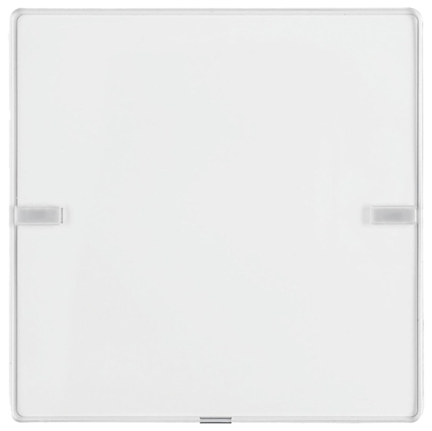 Berker Comfort Qx single push-button sensor with labeling plate, KNX polar white velvet