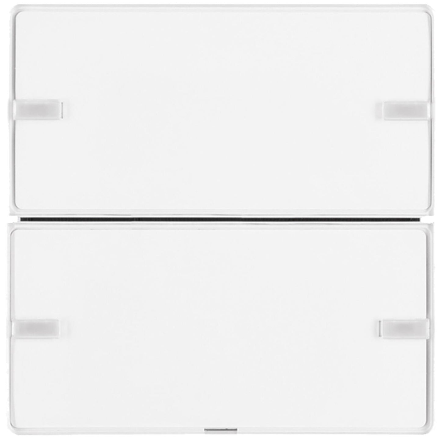 Berker Comfort Qx single push-button sensor with labeling plate, KNX polar white velvet