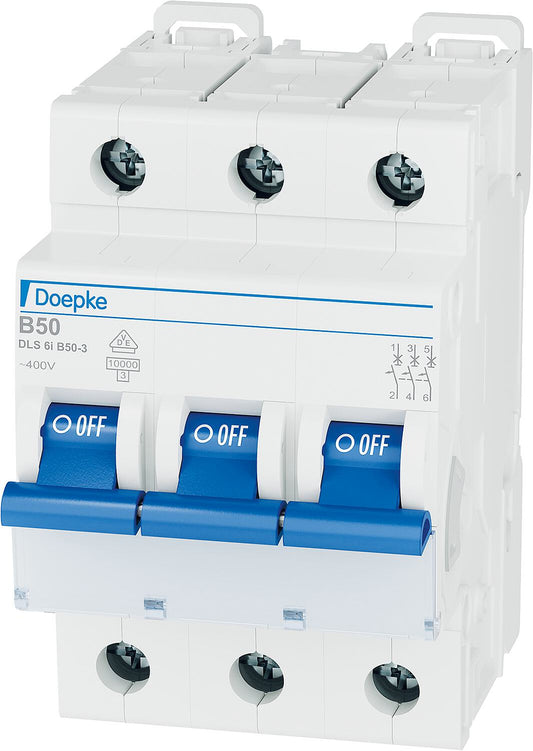 Leitungsschutzschalter DLS 6i B50-3, Industrieausführung, B-Charakteristik