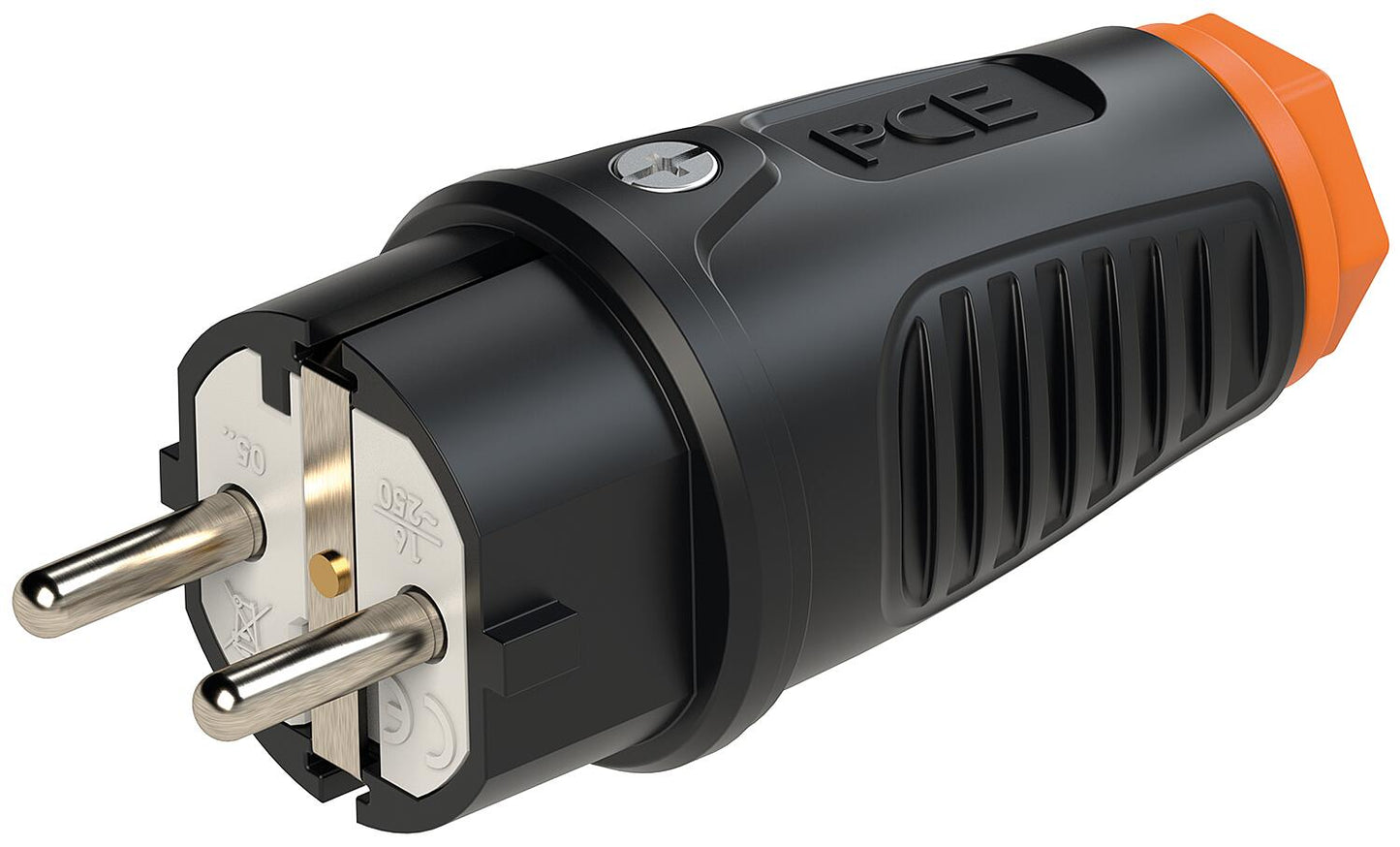 Rubber safety plug (black/red)