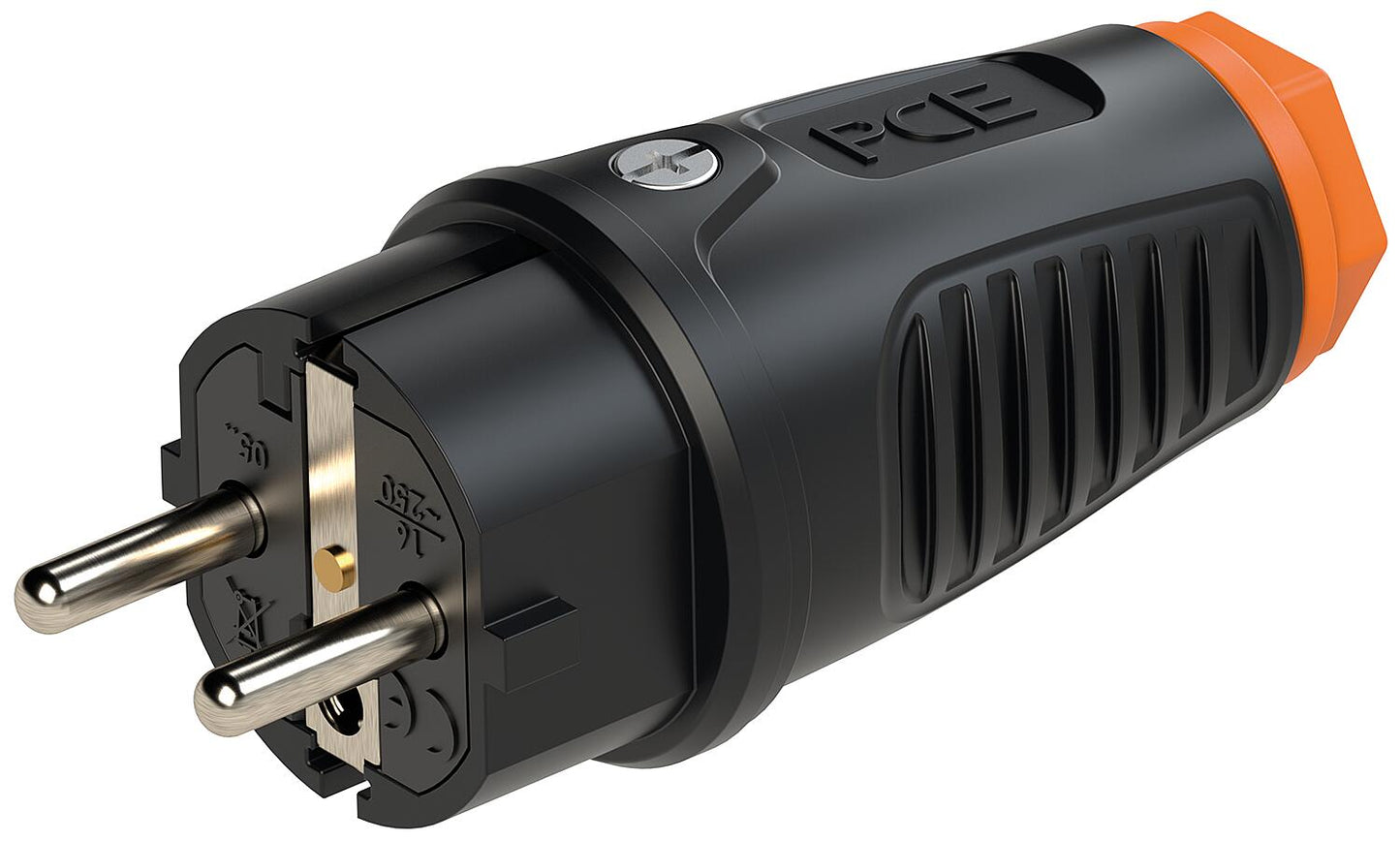 Rubber safety plug (black/red)