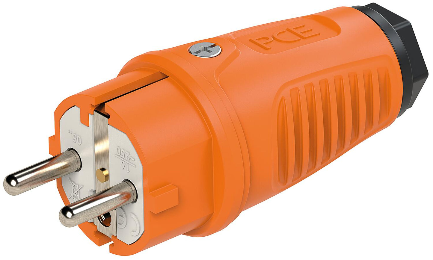 Rubber safety plug (black/red)