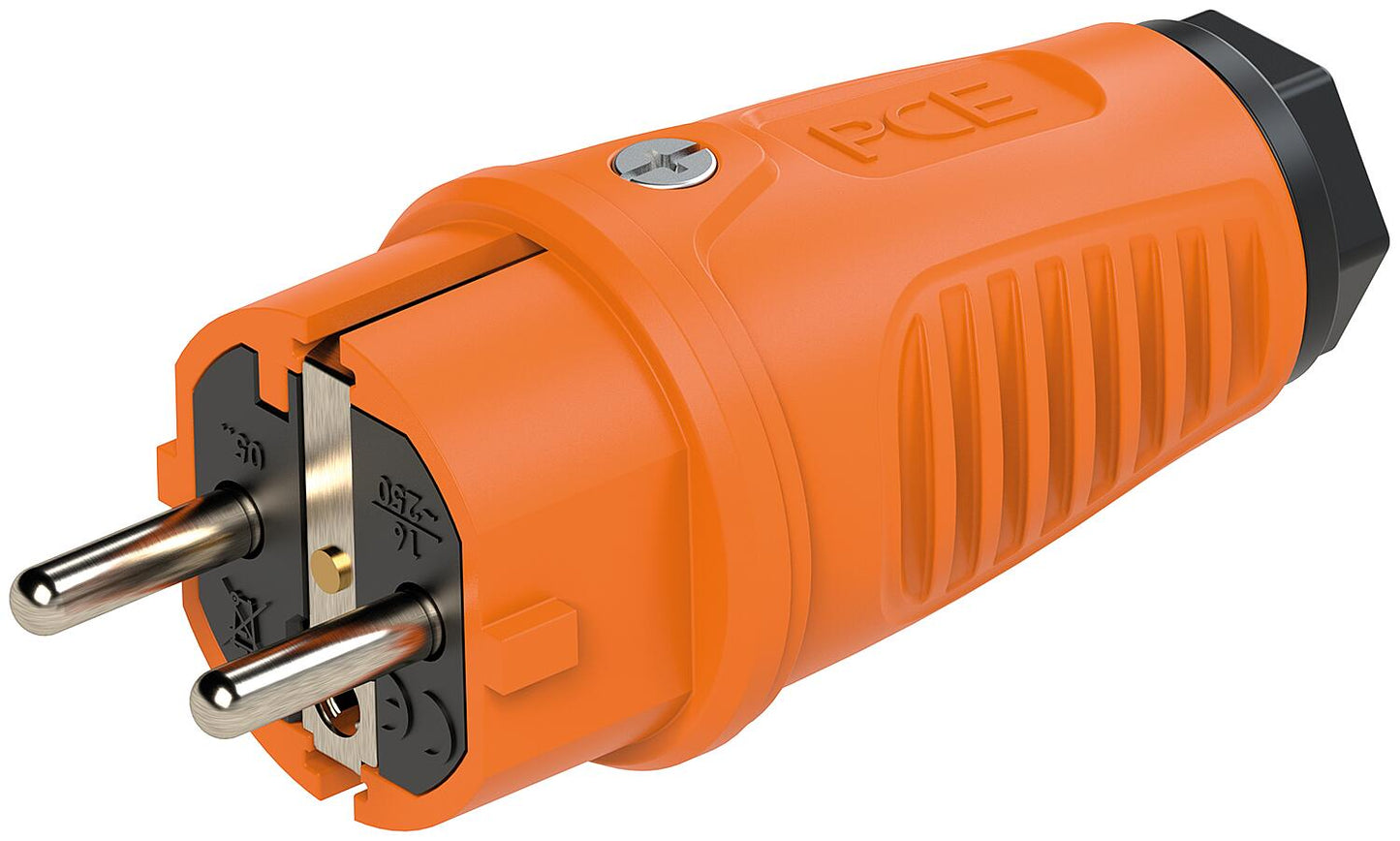 Rubber safety plug (black/red)