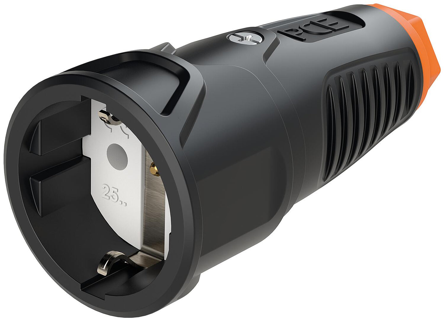 Schutzkontaktkupplung Gummi/Vollgummi ohne Berührungsschutz