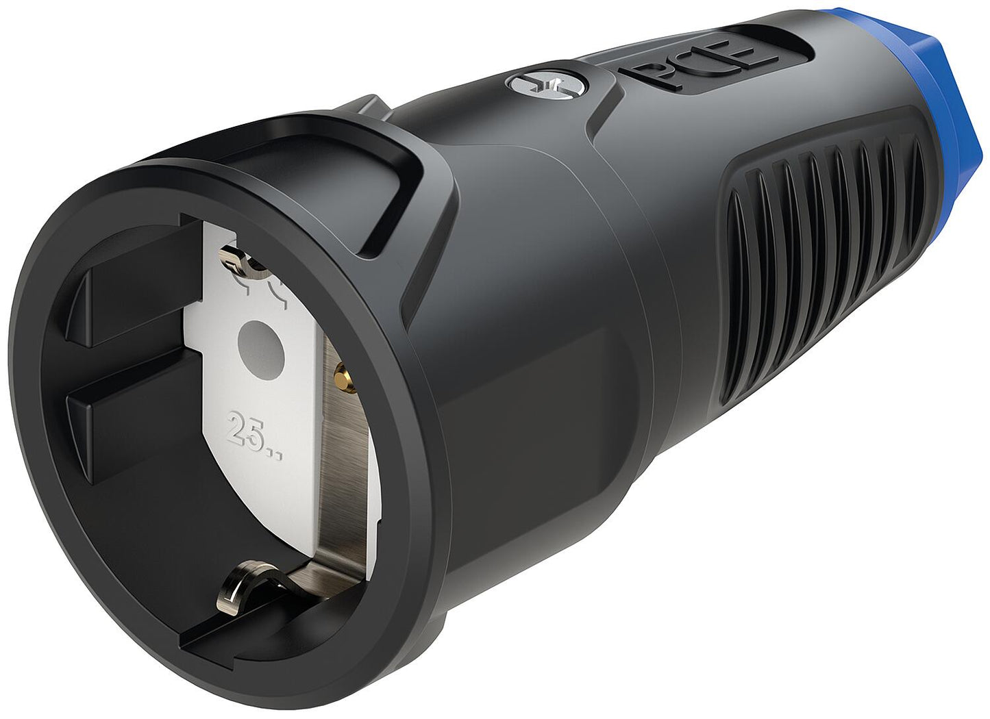 Schutzkontaktkupplung Gummi/Vollgummi ohne Berührungsschutz